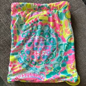 Lilly Pulitzer Colorful Drawstring Bag